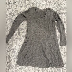 Z Supply Gray Women's Long Sleeve Dress